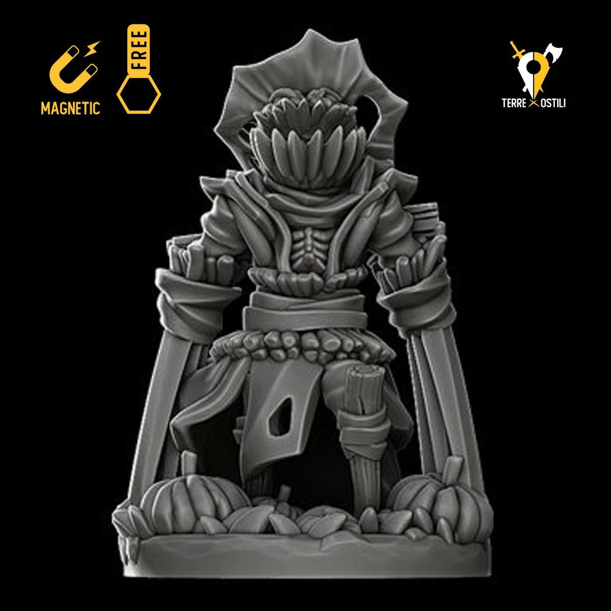 Spaventapasseri vivente demone miniatura 3d resina