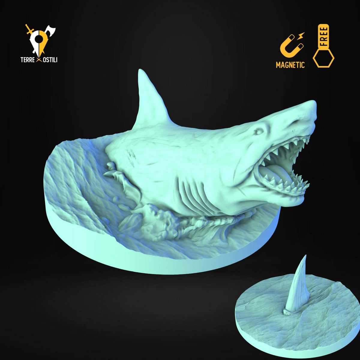 Squalo grigio reef compagno animale miniatura