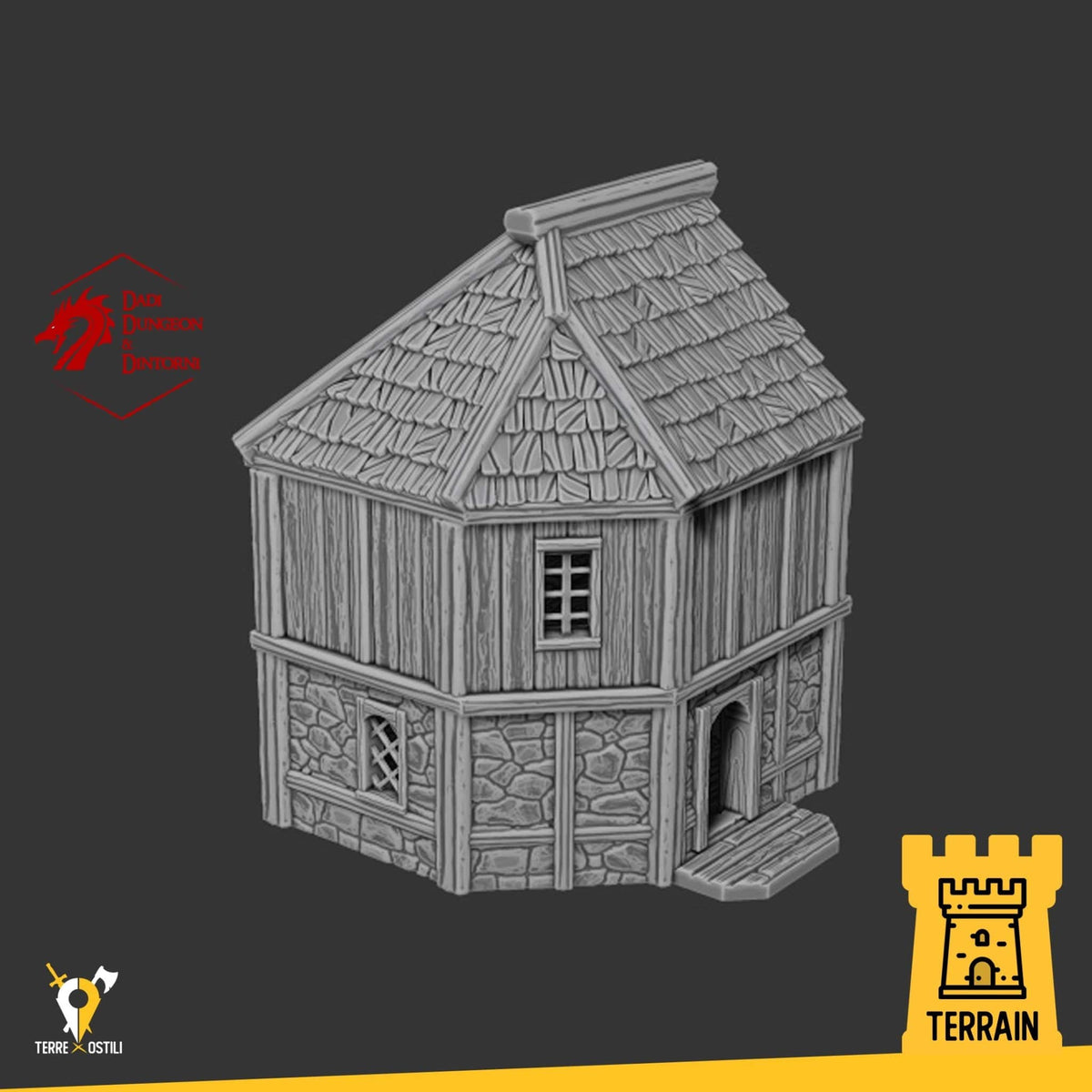 Stalliere casa villaggio edificio fantasy scenico