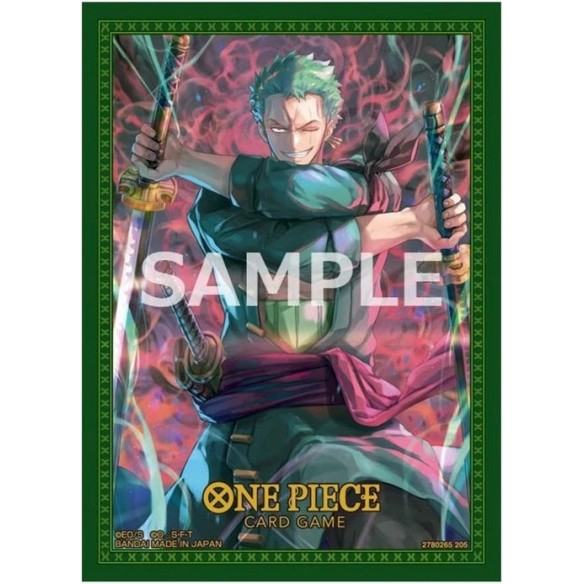 Standard - One Piece Card Game - Official Sleeves 11 - Zoro (70 Bustine)