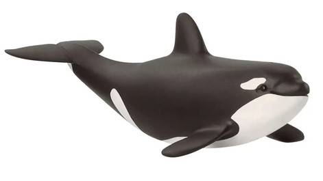 STATUINA STATUE 3D CUCCIOLO DI ORCA SCHLEICH SCH14836 DIE CAST