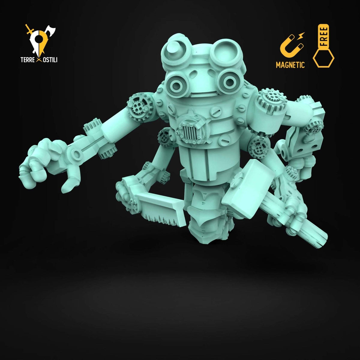 Steampunk aiutante meccanico miniatura