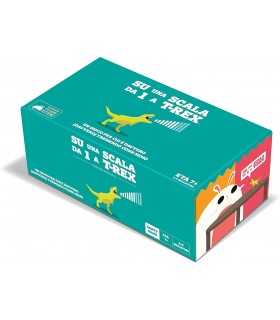 Su Una Scala da 1 a T-Rex - Gioco di Società Divertente per Famiglie, 2-8 Giocatori, 15 Minuti di Creatività e Mimica!