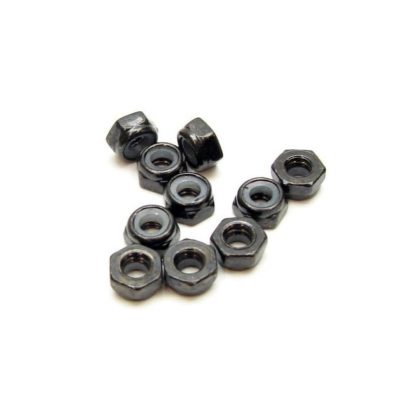 SWORKz Self Locking Nut M3 black (10) - [SW103007]
