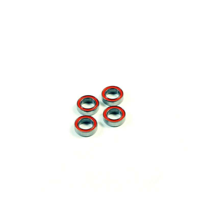 SWORKz Ball Bearing 6x10x3 RED Rubber (4) - [SW116004R]