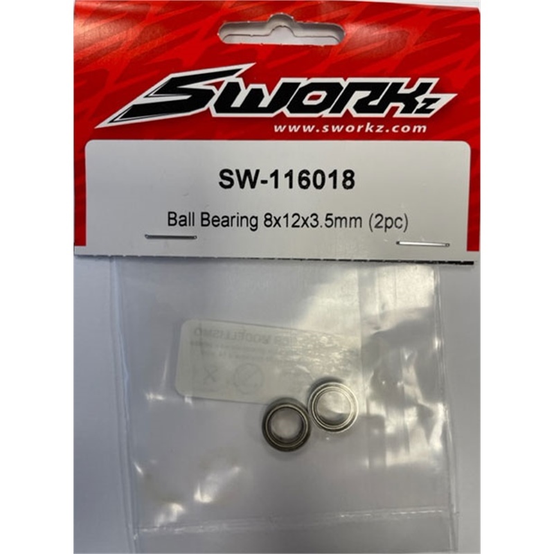 SWORKz Ball Bearing 8x12x3,5mm (2) - [SW116018]
