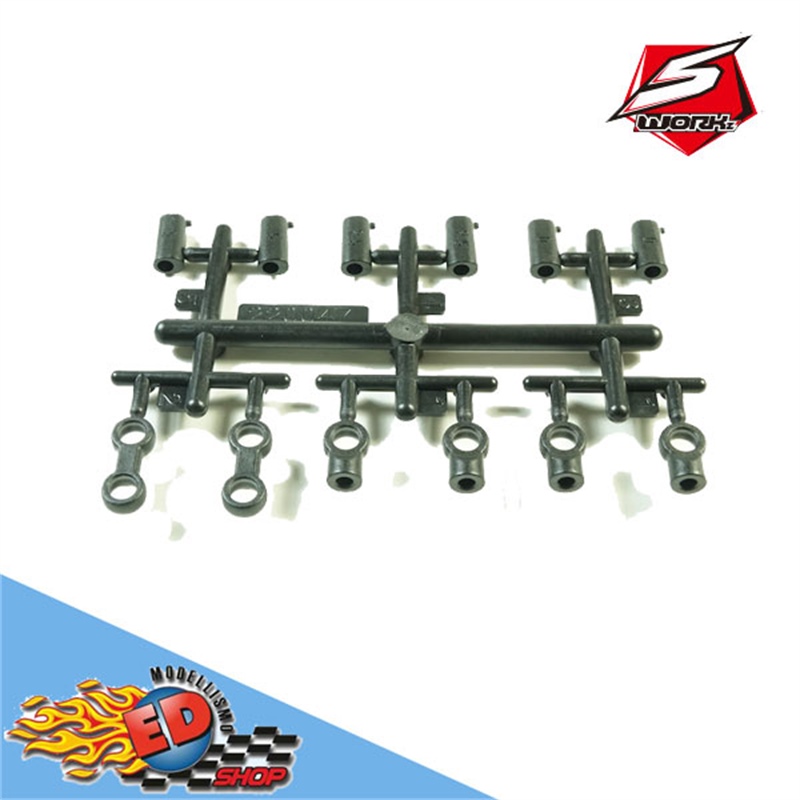 SWORKz S12-2 S12-2 Front C-Hub Insert& Sway Bar Ball End Parts - [SW220047]