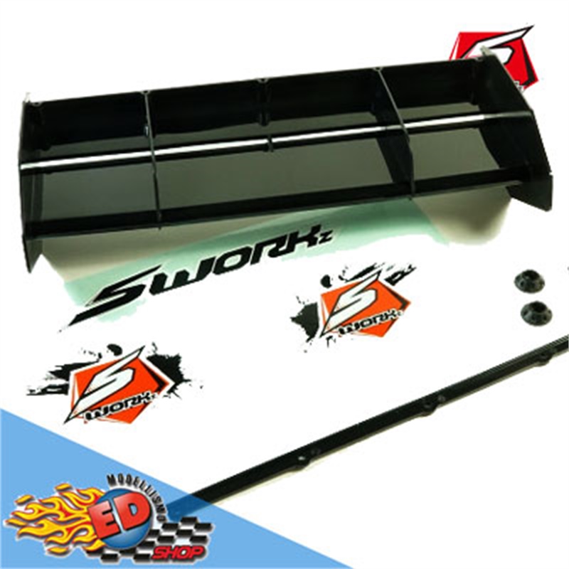 SWORKz 1/8 Off Road Formula 2.0 Race Wing (BK) - [SW228008BK]