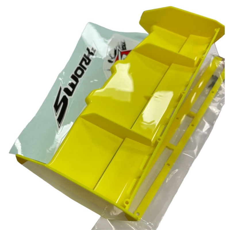 SWORKz 1/8 Off Road Pro-Speed 2.0 Race Wing (Y)(Pre-Holes) - [SW228013FY]