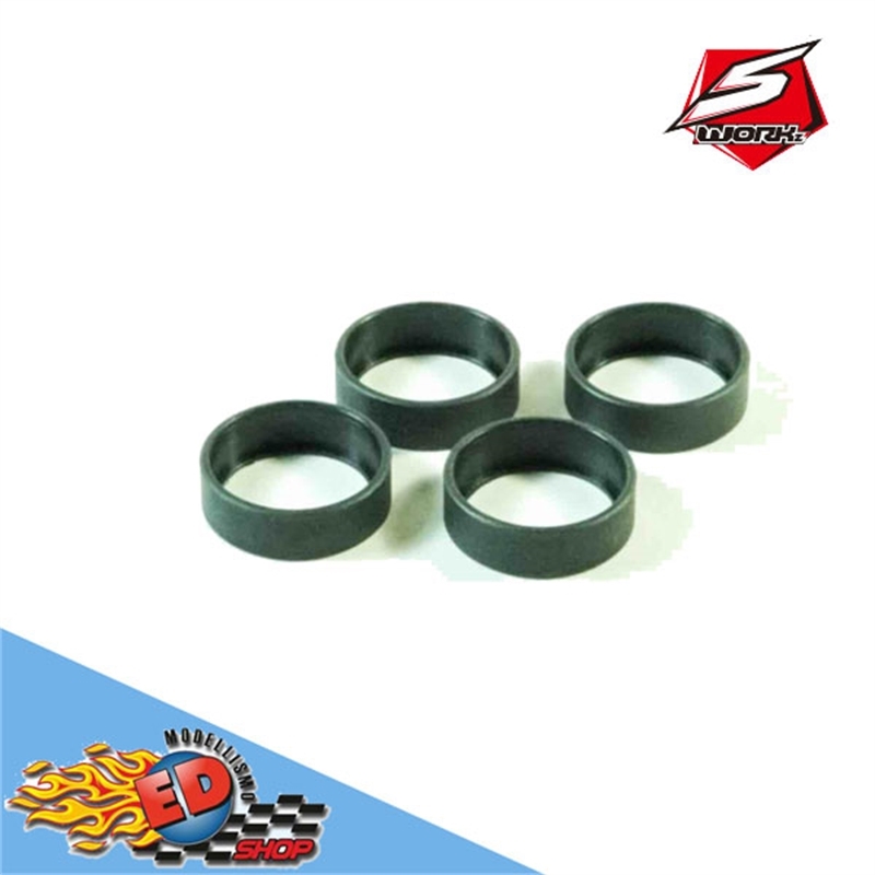 SWORKz 1/8 Series 8x16x5mm BB Plastic Inserts (4) - [SW250326026]