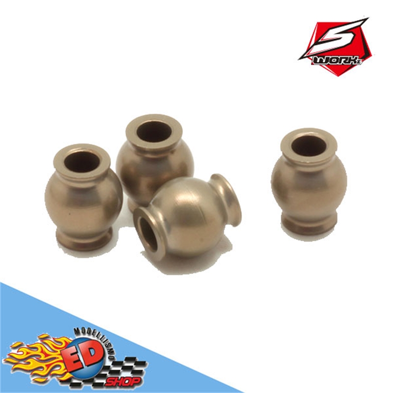 SWORKz Aluminium Rear Upper Sus. Arm Ball Stud S350 (4) - [SW330125A]