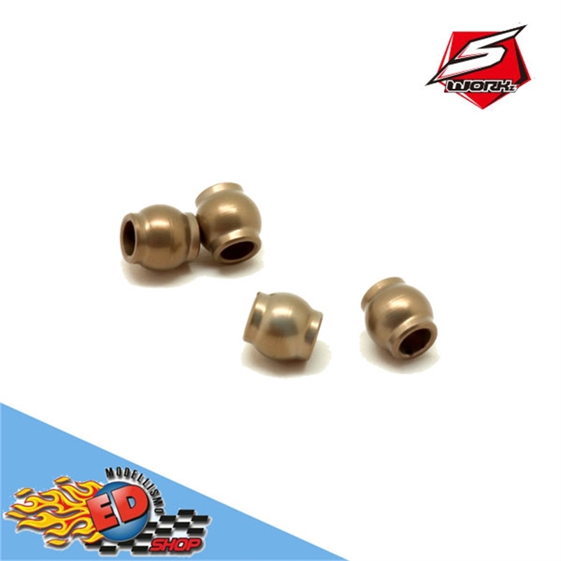 SWORKz Aluminium Shock Ball Stud 6mmxL6.7 - [SW330134A]