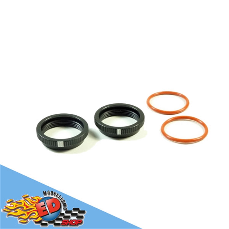 SWORKz BBS System Shock Spring Adjust Nut (BK)(2PC) - [SW330560B]