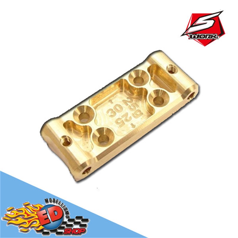 SWORKz S12-2 Brass Front Lower Arm Balance Holder (25g) - [SW332009]