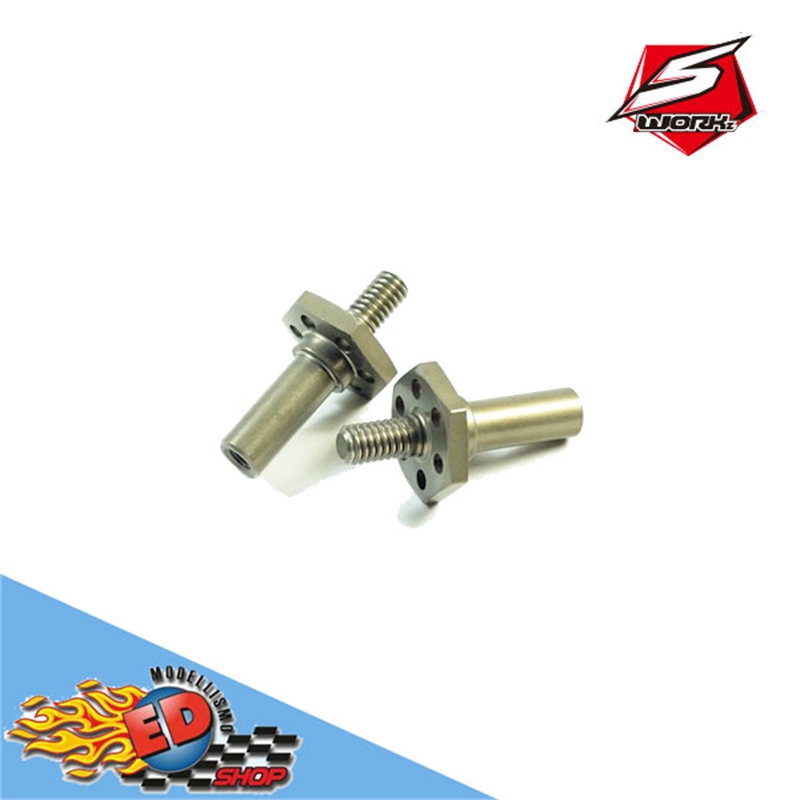 SWORKz S12-2 Aluminum Steering Hub Axil(L&R)(2PC) - [SW332014]