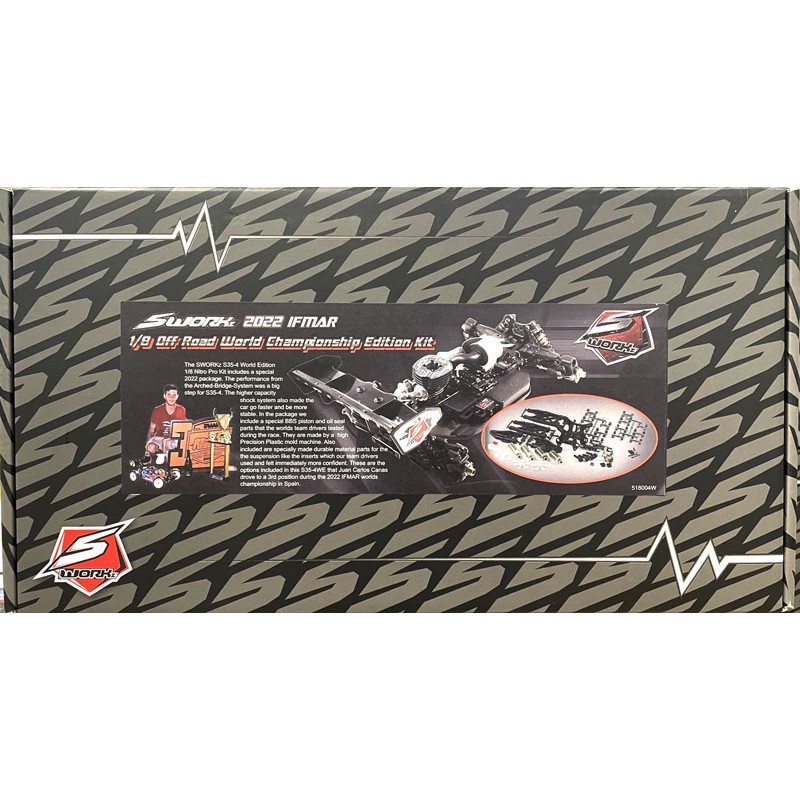 SWorkz S35-4 SWORKz S35-4 1/8 Pro Nitro Buggy Kit + Worlds Conversion Kit - [SW910035WC]