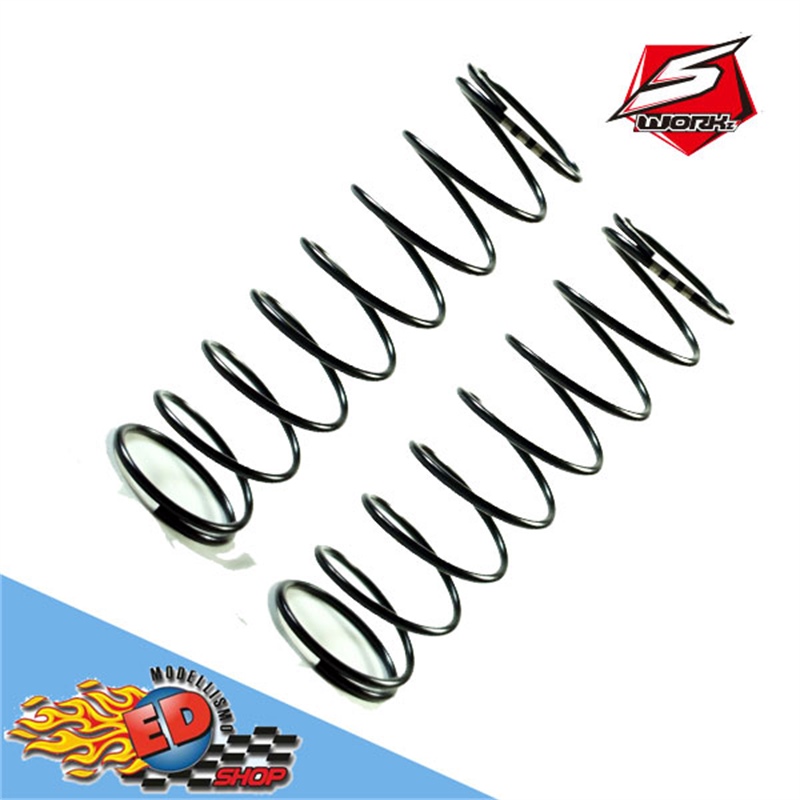 S-Workz 1/8 Molle ammortizzatori BLACK COMPETITION (US2-Dot)(62X1.6X8.0) (2) - [SWC115184]