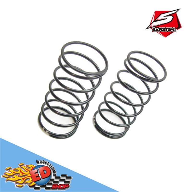 SWORKz S12-2 Black Competition Front Shock Spring (US2-Dot)(38X1.2X7.25)(2) - [SWC115187]