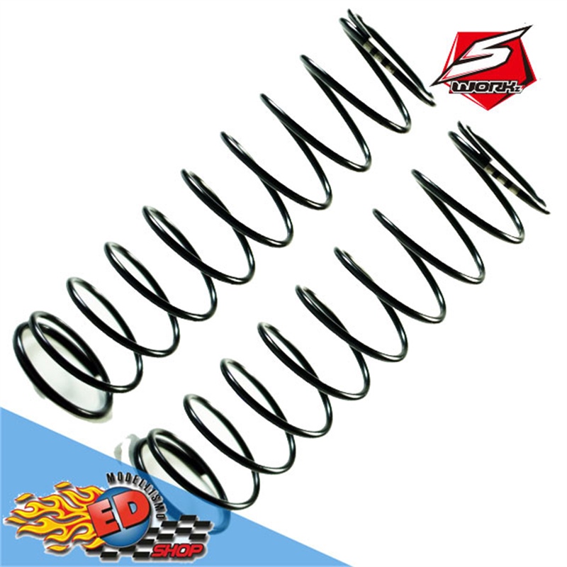 S-Workz 1/8 Molle ammortizzatori BLACK COMPETITION (RM4-Dot)(80X1.6X8.75) (2) - [SWC115190]