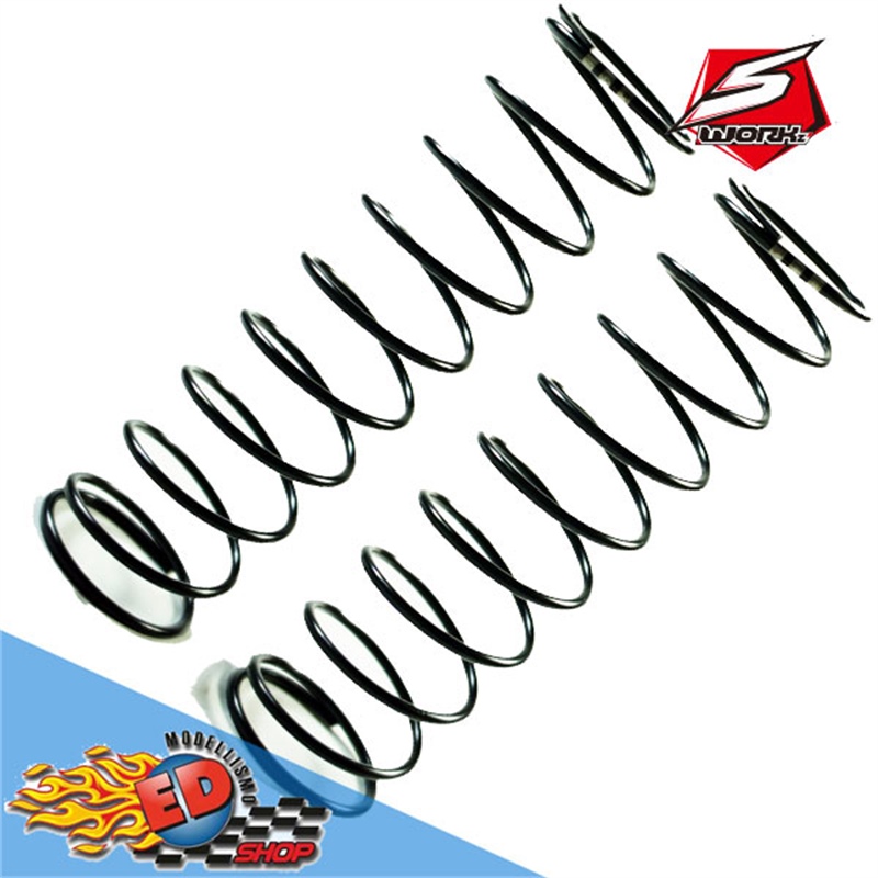 S-Workz 1/8 Molle ammortizzatori BLACK COMPETITION (RM3-Dot)(80X1.6X10.0) (2) - [SWC115191]