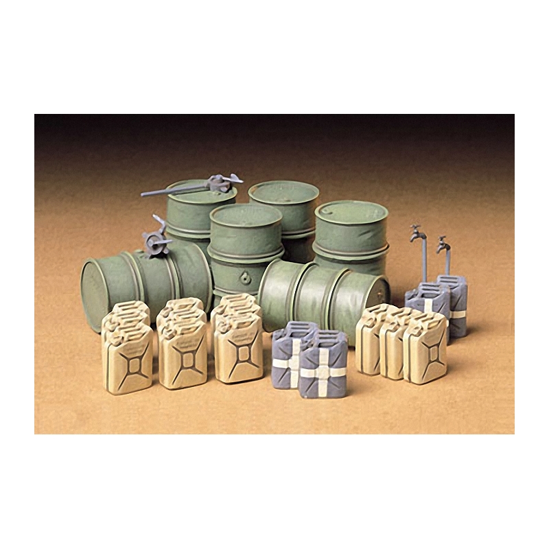 Tamiya 35186 Set Fusti e Taniche Tedeschi 1/35