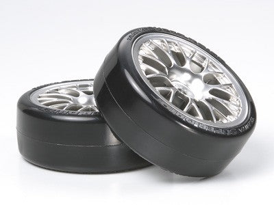 Tamiya Pneumatici Drift + 24mm +2mm cerchi (x2) 54021