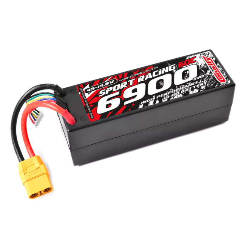 Team Corally 49146-X Batteria Lipo 6900Mah 4S 14,8V Power Racing 60c Hard Case - XT-90