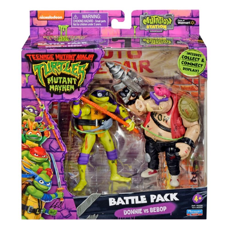 Preordine Teenage Mutant Ninja Turtles Action Figures Donatello vs. Bebop 11 cm