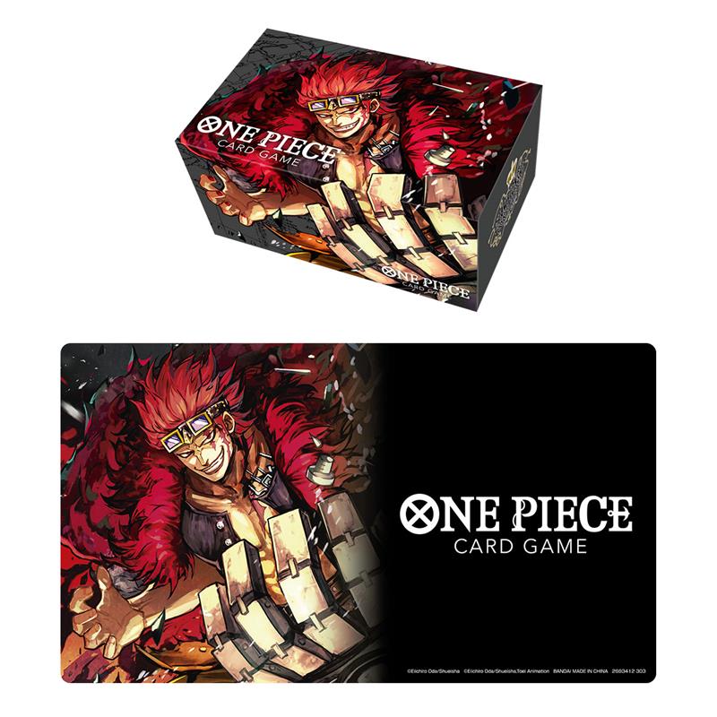 One Piece Card Game Playmat and Storage Box Set EUSTASS
