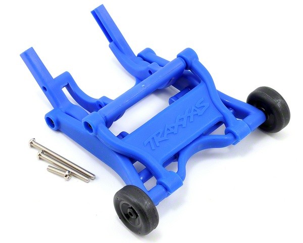 Traxxas Barra portaruota blu 3678X