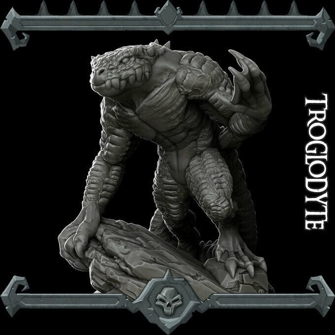 Troglodita miniatura 3d resina