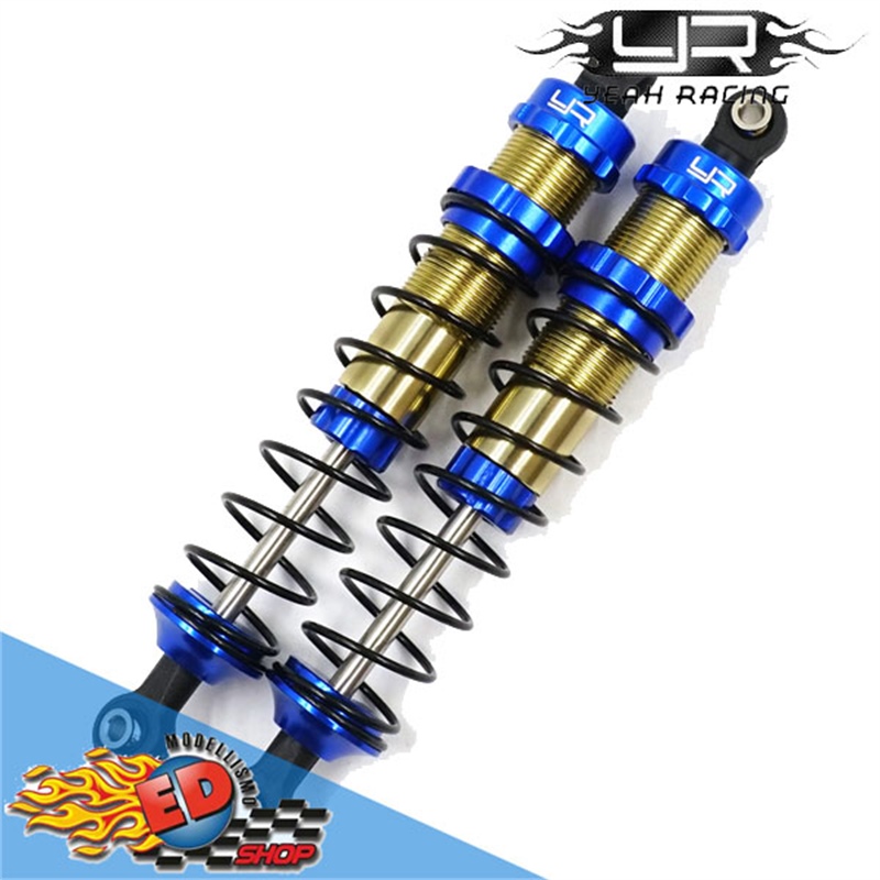 Yeah Racing set ammortizzatori 105mm Big Bore BLU x TRAXXAS Slash/Stampede/Bandit/ARMA RC (2) - [TRSL-018BU]