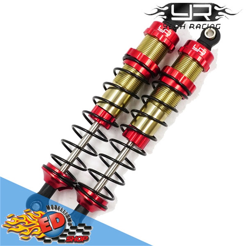 Yeah Racing set ammortizzatori 105mm Big Bore ROSSO x TRAXXAS Slash/Stampede/Bandit/ARMA RC (2) - [TRSL-018RD]