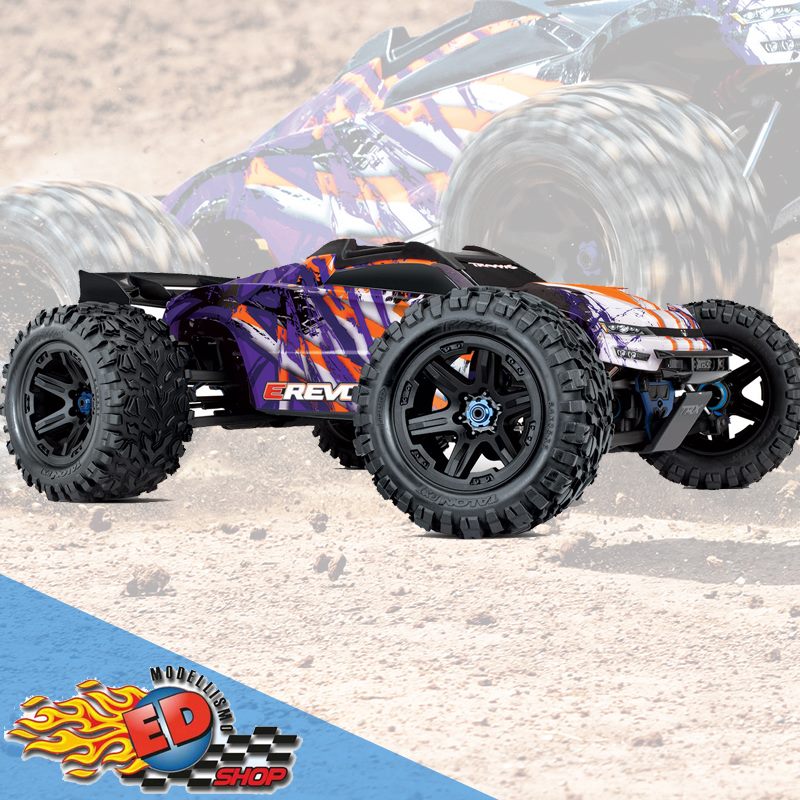 TRAXXAS E-REVO 2.0 VXL 6S BRUSHLESS VIOLA Monster Truck - [TXX86086-4]