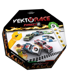 Vektorace - Gioco da Tavolo di Corse Automobilistiche, 2-8 Giocatori, Strategia e Divertimento, 120 min, GYF 8.4 di Ghenos Games