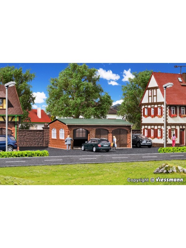 VOLLMER 43757 Scala HO Garage per tre autovetture