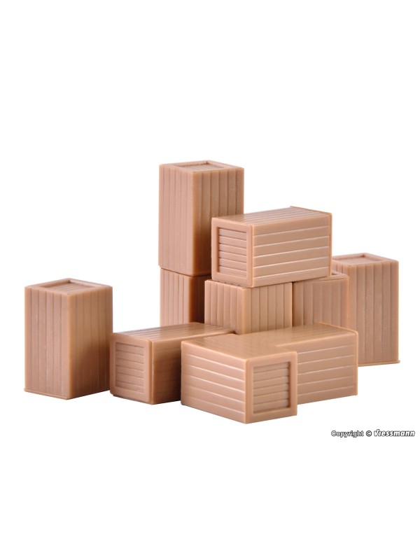 VOLLMER 45242 Scala HO Materiale da carico: Assortimento casse 10 pezzi