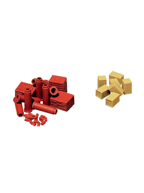 VOLLMER 45241 Scala HO Materiale da carico: Cataste di mattoni