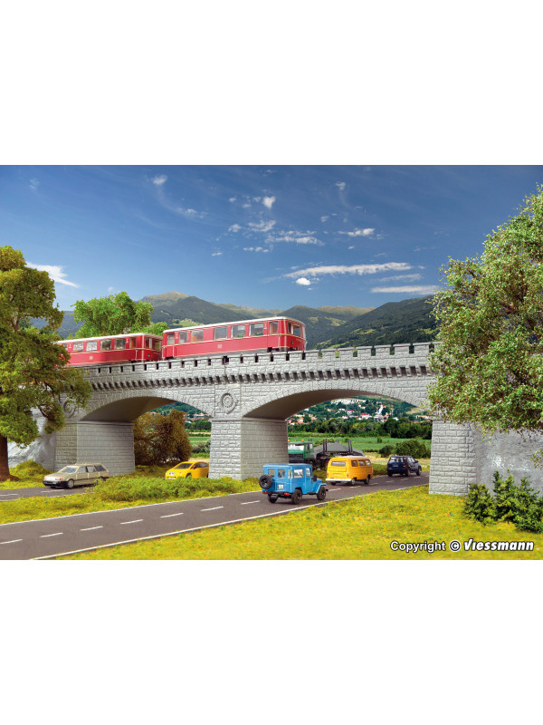 VOLLMER 42551 Scala HO Ponte in pietra ad arco stradale o ferroviario