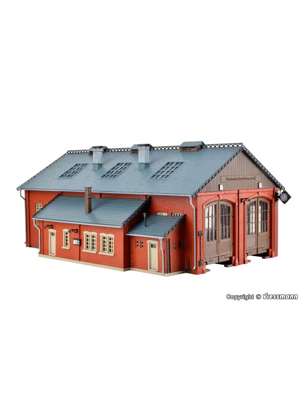 VOLLMER 45753 Scala HO Rimessa per locomotive a vapore a due posti