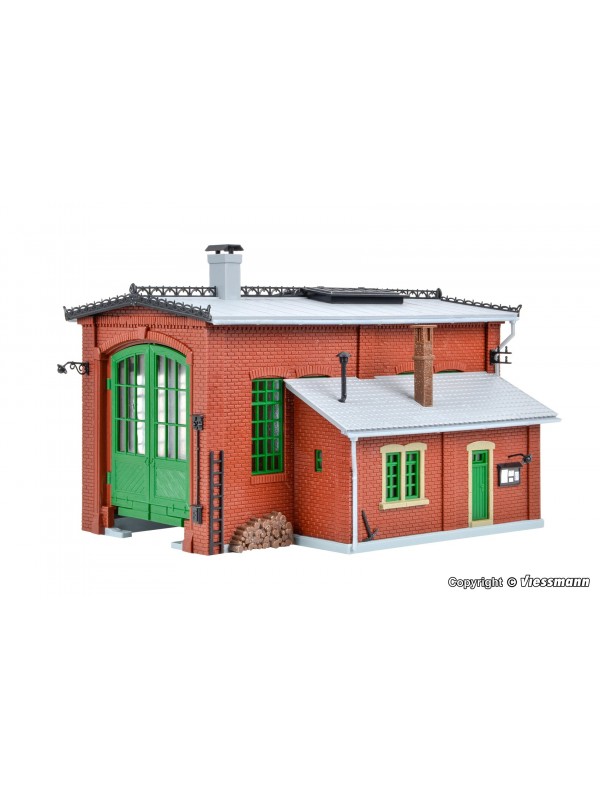 VOLLMER 45750 Scala HO Rimessa per locomotive in mattoni ad un posto