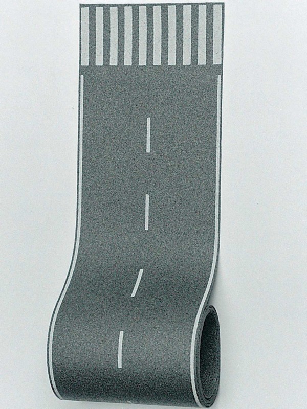 VOLLMER 46021 Scala HO Strada asfaltata con segnaletica misure cm. 100 x 8