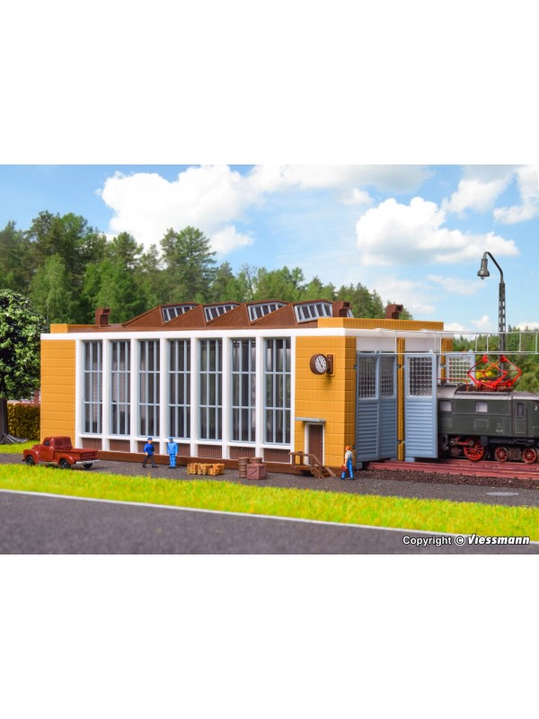 VOLLMER 47605 Scala N Rimessa per locomotive elettriche a due posti