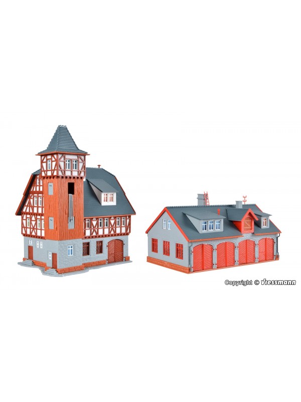 VOLLMER 47780 Scala N Stile intelaiatura: Caserma vigili del fuoco e rimessa