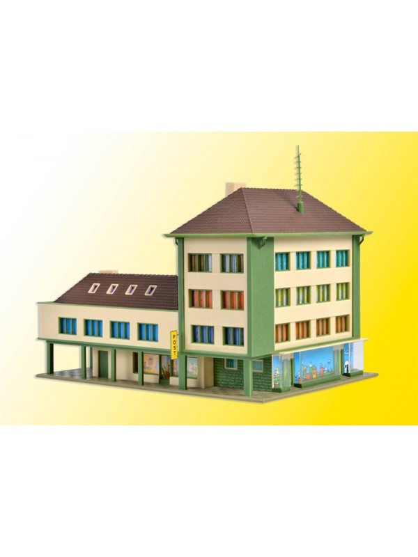 VOLLMER 47724 Scala N Ufficio postale con edificio annesso e fermata autobus