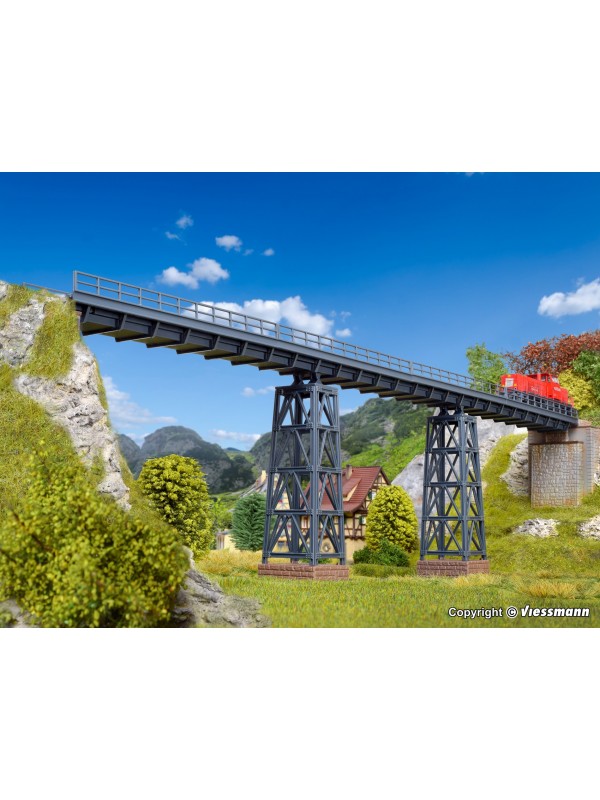 VOLLMER 47318 Scala N Viadotto metallico Halle (misure mm. 445 x 34 x 118)