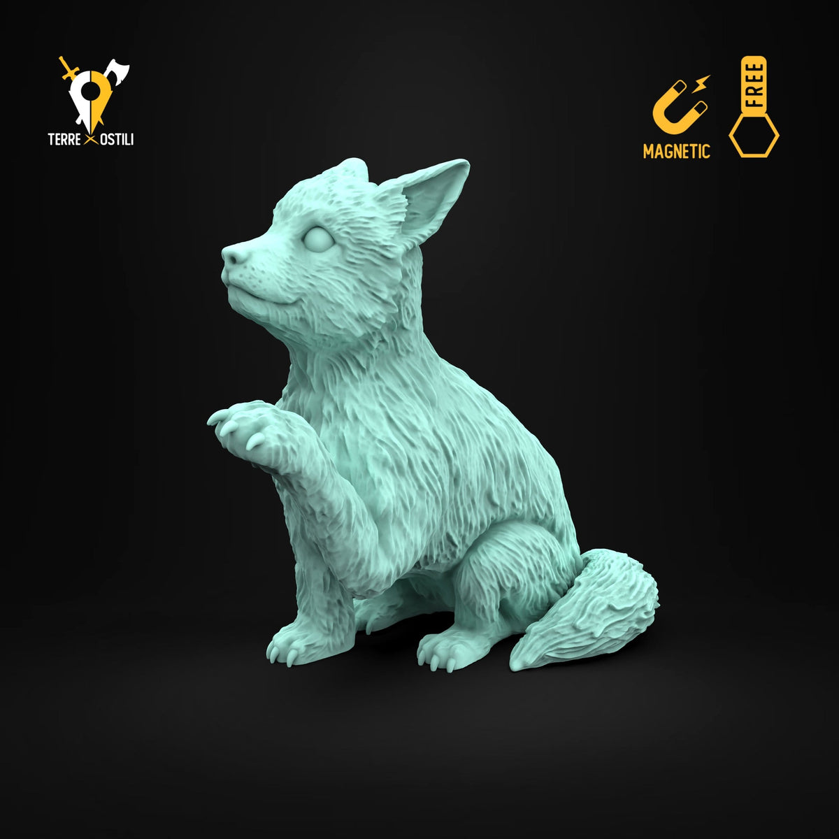 Volpe cucciolo miniatura compagno animale famiglio