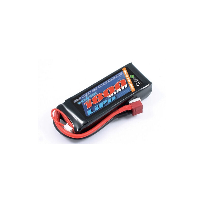 VOLTZ batteria LiPo 1800mah 3S 11.1V 30C Deans
