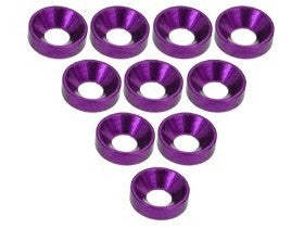 Rondelle in alluminio da M4 a V (10 Pz.) colore VIOLA