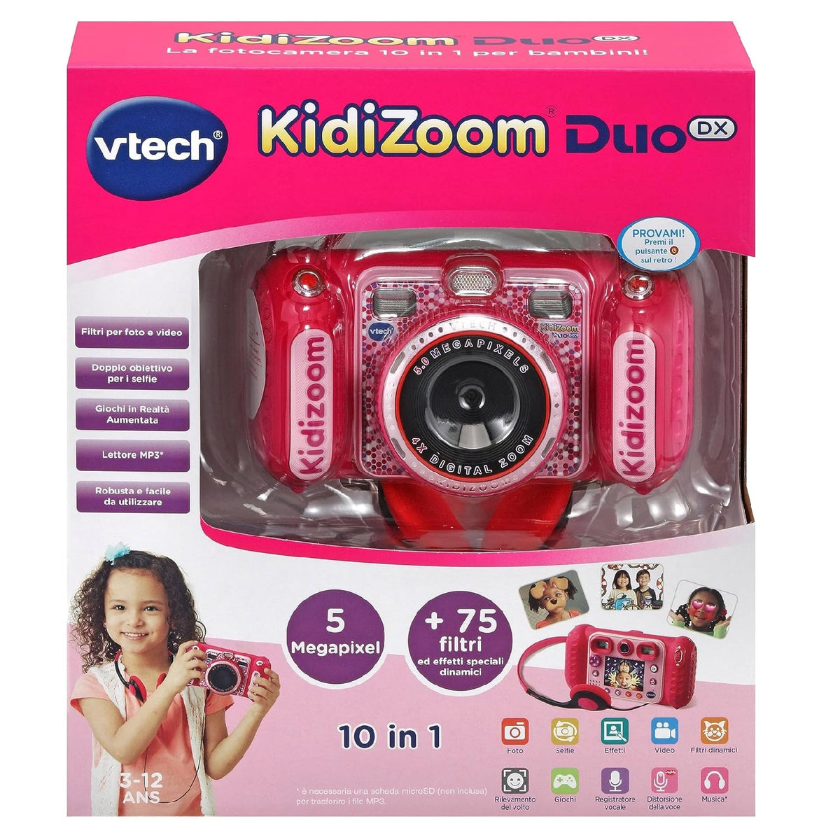 Macchina fotografica KidiZoom Duo Dx Rosa